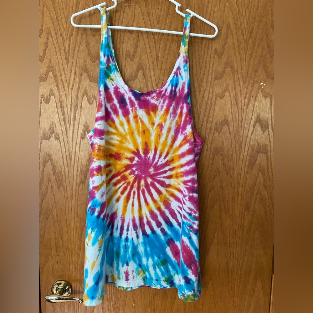 Emma and Sam oversized tie dye tank top